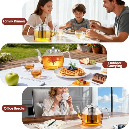 1800ml Glass Teapot with Infuser