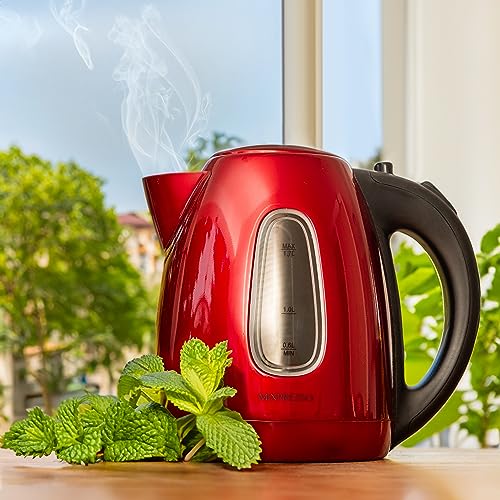 Red Stainless Steel Electric Kettle