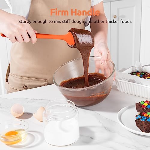 Silicone Spatula Set with 600 Degrees Fahrenheit Heat Resistant