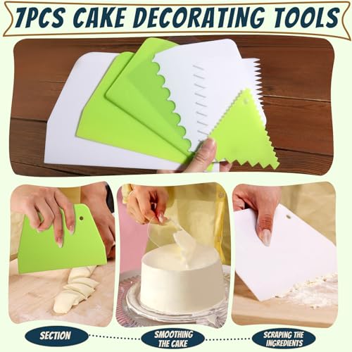 7 Pcs Cake Scraper