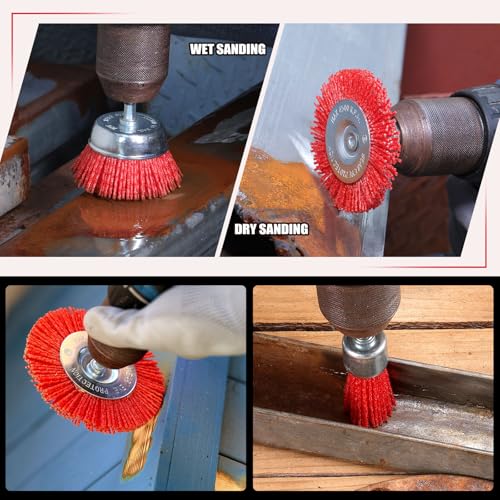 Nylon Wire Wheel Cup Brush Set (6 Count)