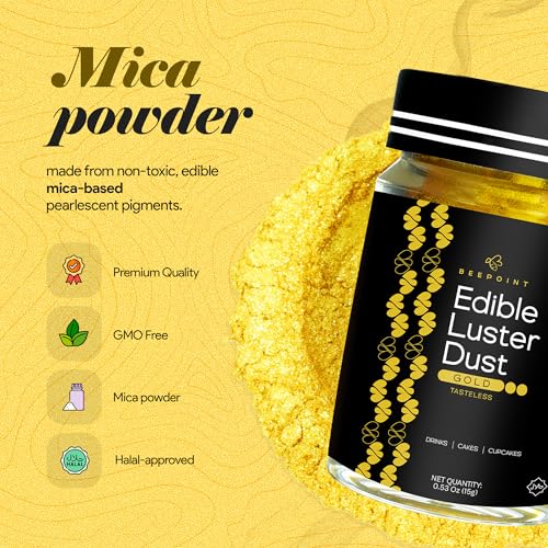 Gold Edible Luster Dust 15g