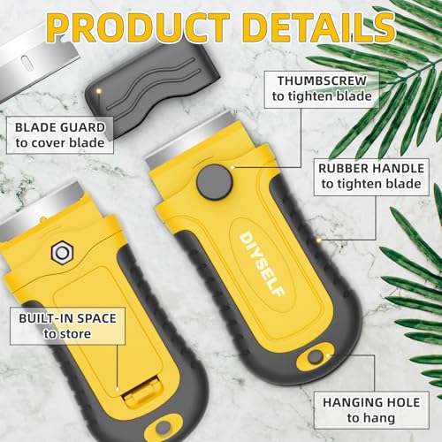 Razor Scraper Tool with 15 Extra Blades for Kitchen