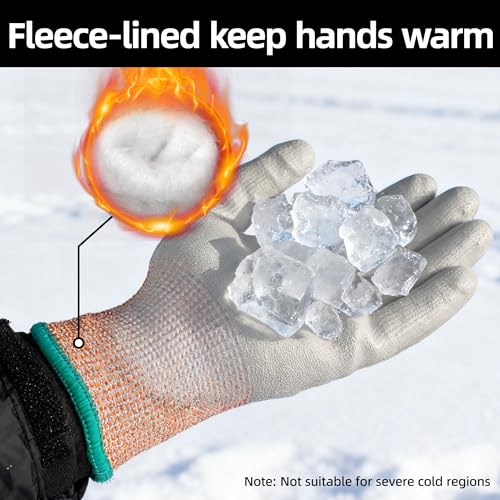 12 Pairs Winter ANSI A5 Cut Gloves (12 Count)