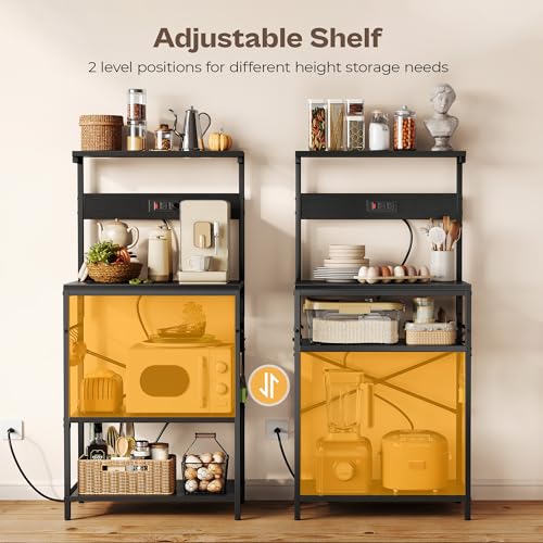 Kitchen Bakers Rack with Power Outlet
