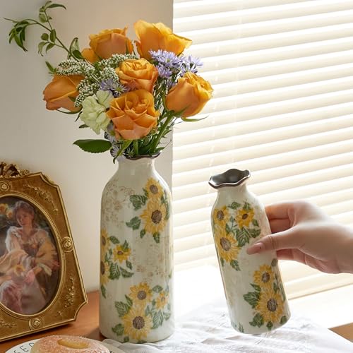 Autumn Vintage Ceramic Vase Set of 3 for Decor Home (3 Count)