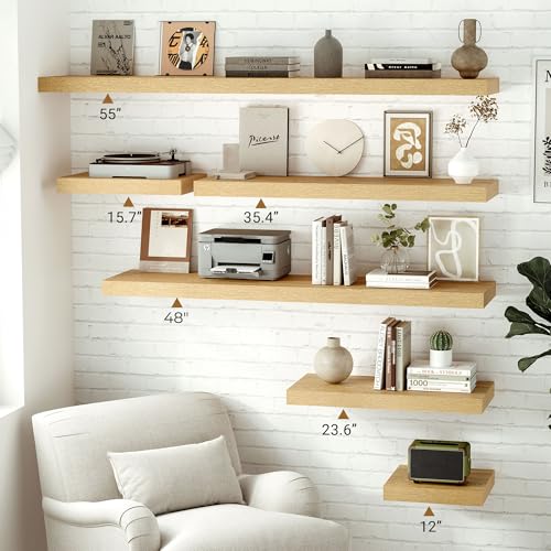 12 Inch Deep Floating Shelves (2 Count)