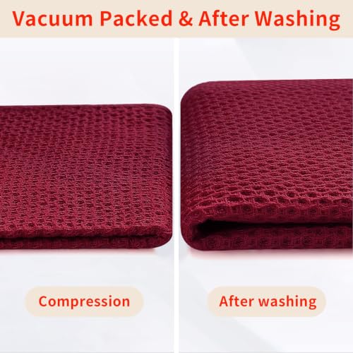 100% Cotton Waffle Weave Kitchen Dish Towels 4 (4 Count)