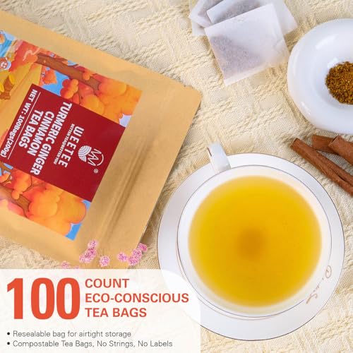 Turmeric Ginger Cinnamon Tea Bags 100 Count