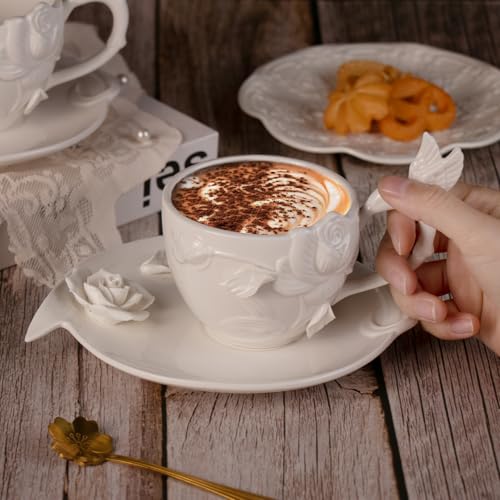 Tea Cups and Saucers Set of 2 (2 Count)