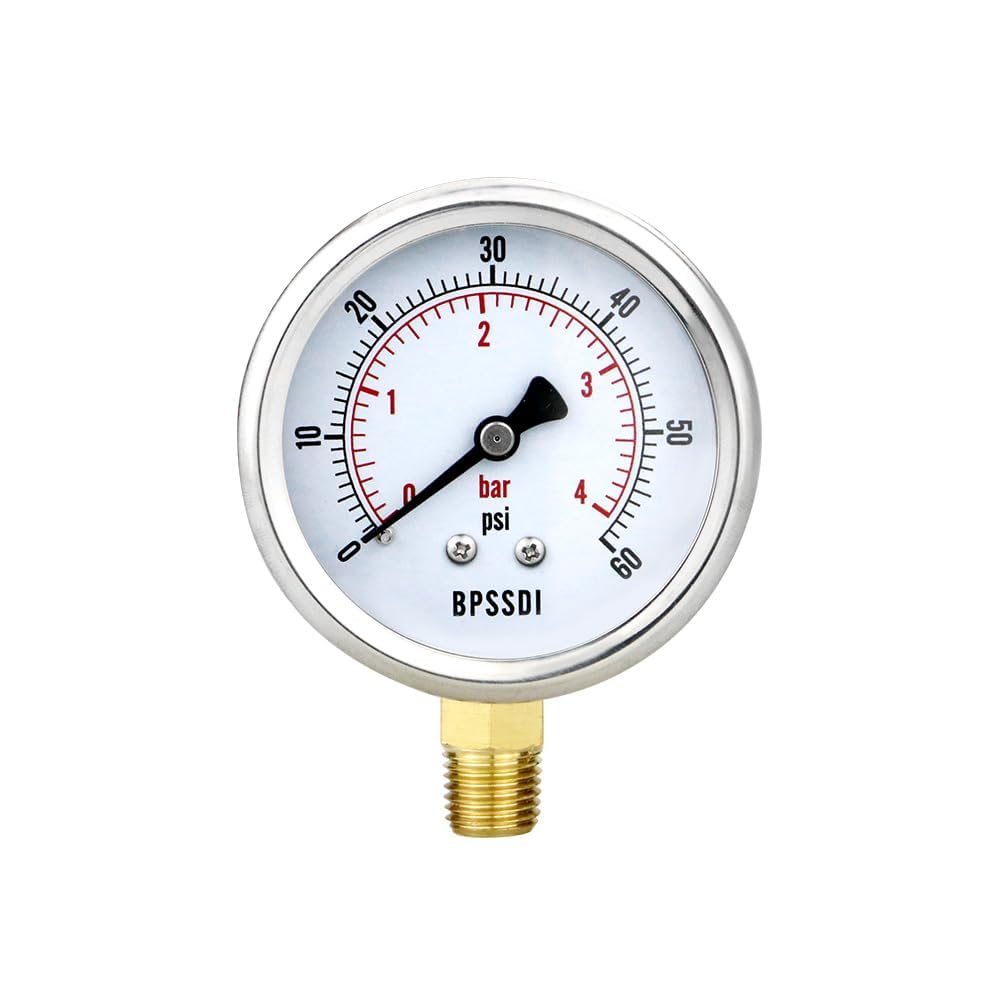 0-60 Psi Low Pressure Gauge, 2.5