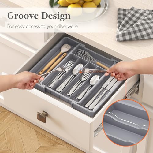 Expandable Silverware Drawer Organizer