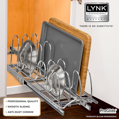 Pull Out Pot and Pan Lid Organizer Under Cabinet