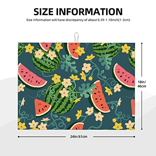 Large Dish Drying Mats For Kitchen Counter Microfiber Kitchen Drying Mat XL Draining Pad Absorbent Quick Drying Dish Mat 18x24 Inch
