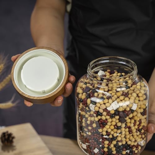 1PC Glass Storage Jars with Airtight Lids