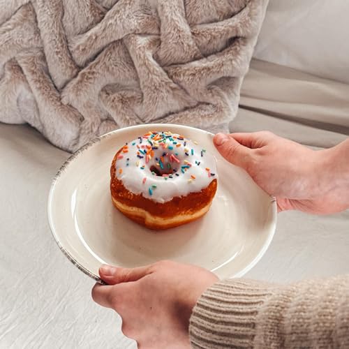Ceramic Helix Swirl Salad Plates Set of 6 (6 Count)