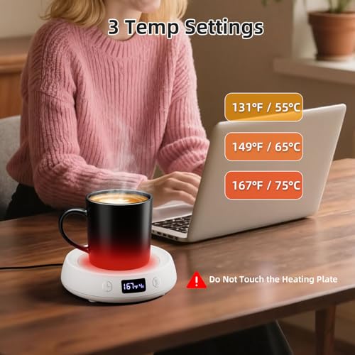 Coffee Mug Warmer for Desk Timer Candle Warmer Lamp Scented Wax Melt Melter