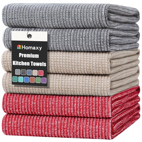 380 GSM Cotton Premium Kitchen Towels 6 Pack (6 Count)