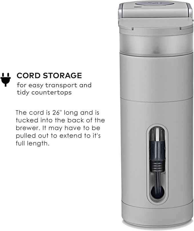 Keurig K-Mini Single Serve K-Cup Pod Coffee Maker, 6 to 12oz Brew size, with Cord Storage, Perfect for Small Spaces, Studio Gray