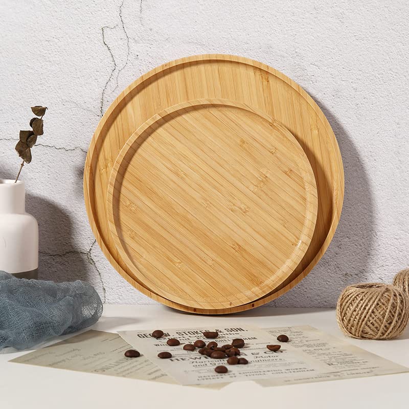 Round Bamboo Tray