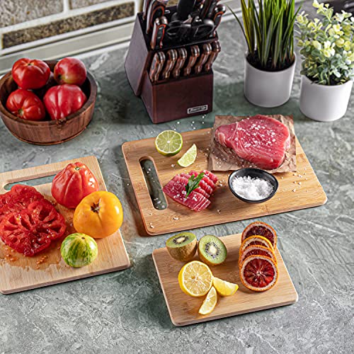 Bamboo Cutting Boards for Kitchen (3 Count)