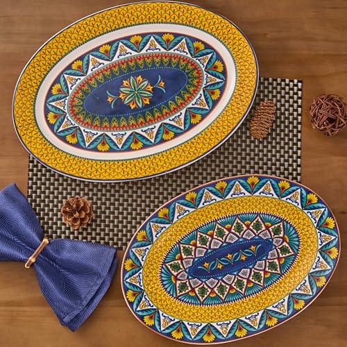 Havana 16 plus 14 inch Oval Platters Set (2 Count)