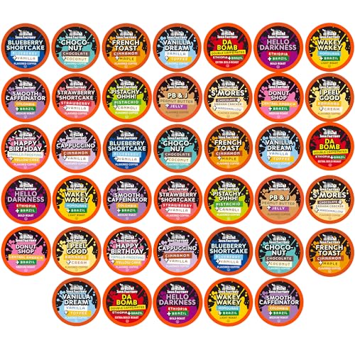 Assorted Variety Pack Coffee Pods Compatible with Keurig Coffee Machine