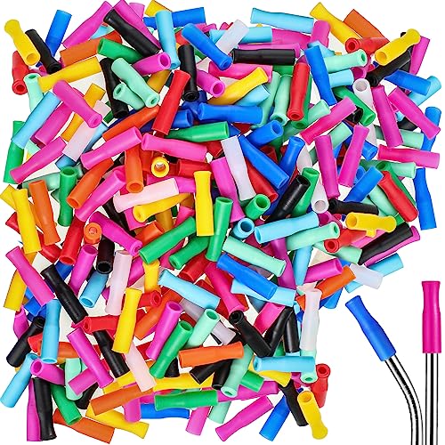 500 Pcs Silicone Straw Tips for 6mm Metal & Stainless Steel Straw (500 Count)
