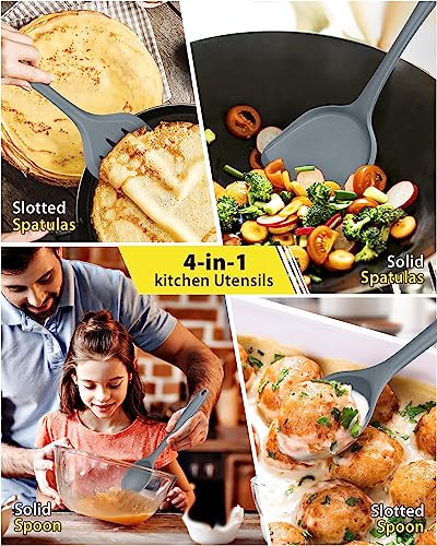 4 Pcs Silicone Kitchen Utensils Set (4 Count)