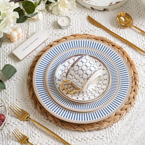 European Bone China Tea Cup Sets Of 2 (4 Count)