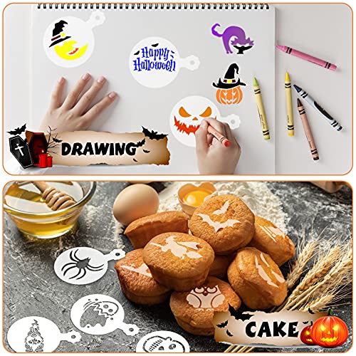 36Pcs Halloween Cookie Stencils Reusable Cake Baking Mold Tools (36 Count)