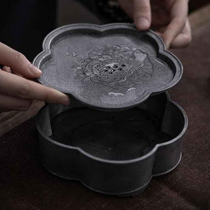 Tea Set 15.3 * 5.5cm Retro Water Storage Dry Tea Tray Small Teapot Tea Holder Home Kung Fu Tea Set Chinese Tea Set