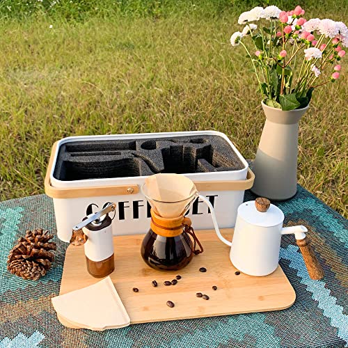Pour Over Coffee Maker Set Pour Over Coffee Dripper Manual Coffee Mill Grinder glass pour over coffee maker