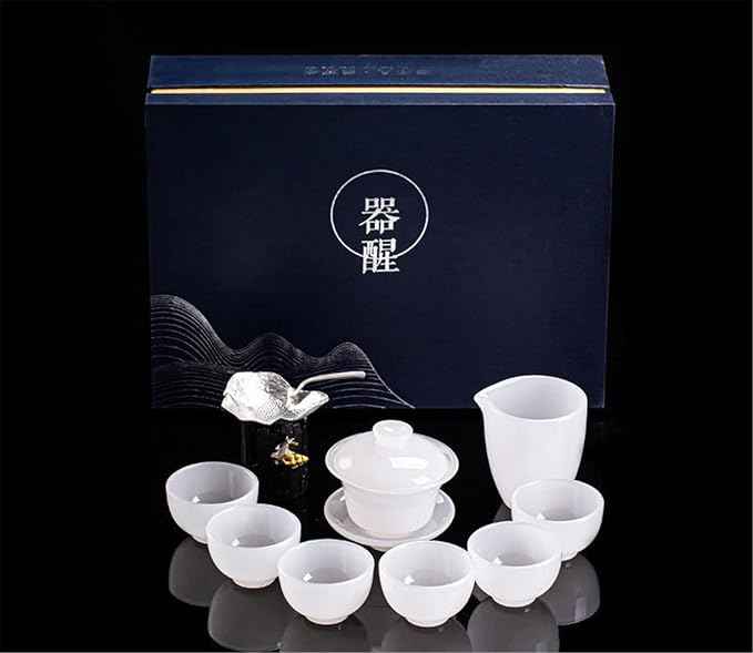 Glass Gongfu Tea Set, Large Gaiwan with Japanese Teapot and Cups-suit3