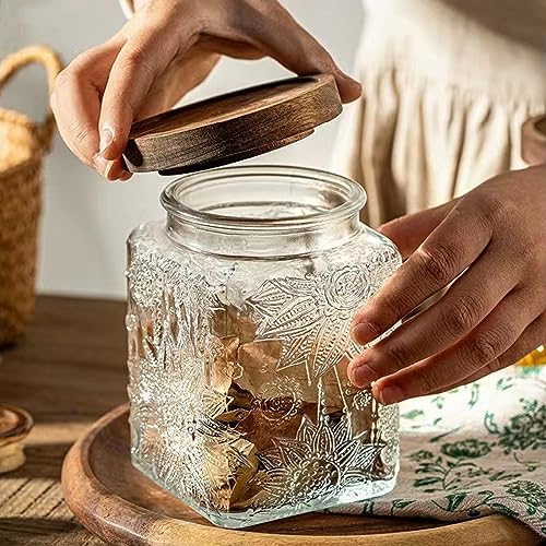 Vintage Glass Airtight Storage Jar