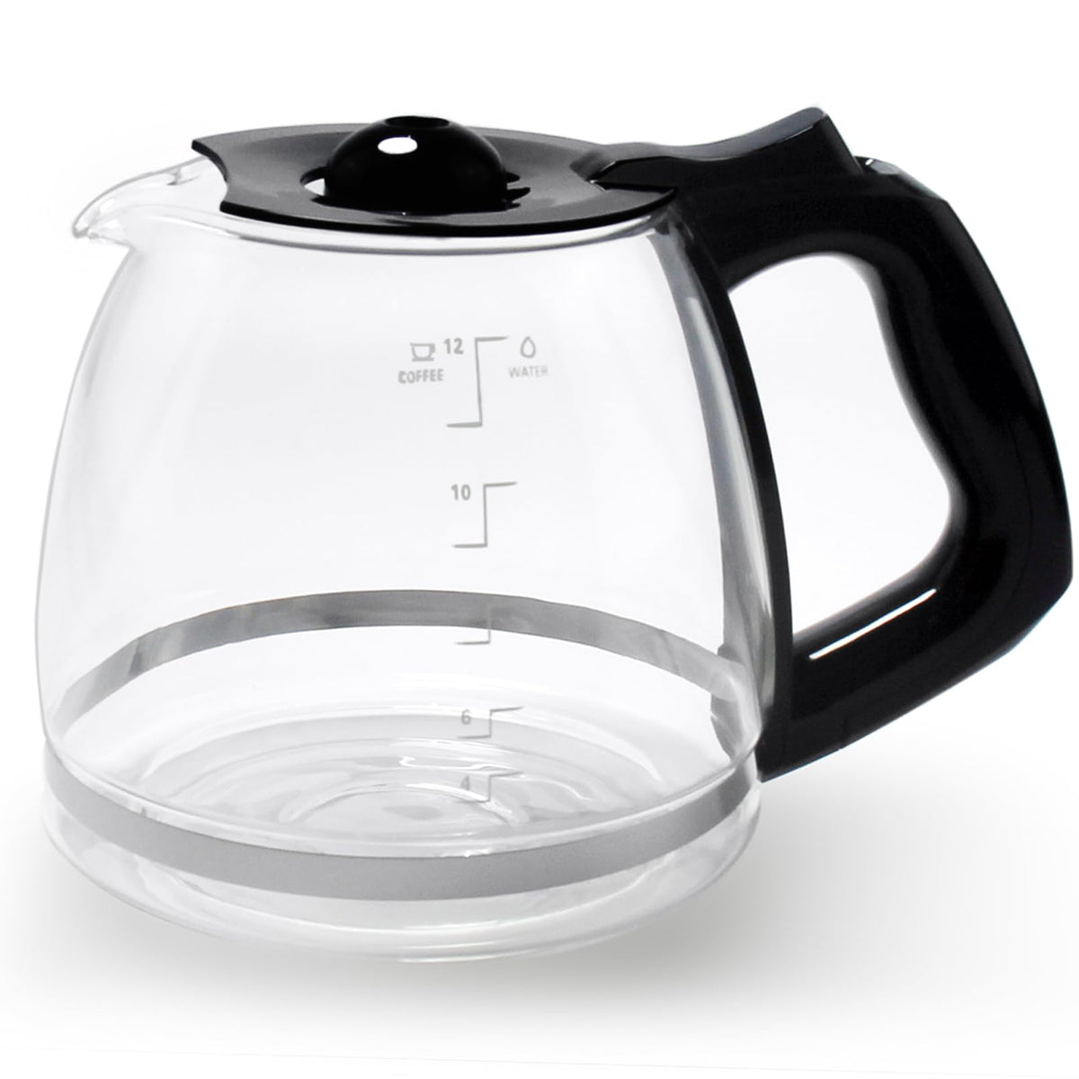 12-cup glass coffee carafe replacement with handle
