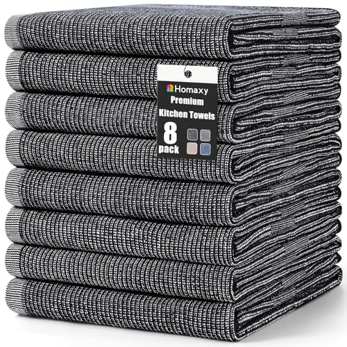 380 GSM Cotton Premium Kitchen Towels 8 Pack (8 Count)