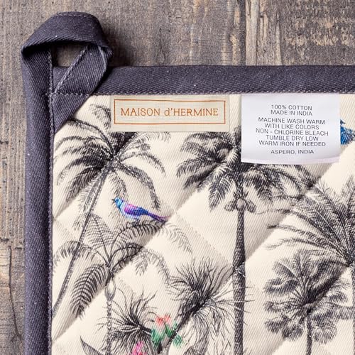 100% Cotton Oven Mitt & Pot Holder Set