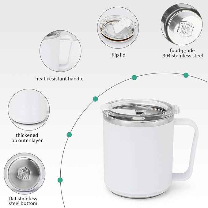 VOBAGA Mug Warmer, Coffee Warmer with 15OZ Mug Set for Home Office Home Desk, Coffee Cup Warmer with 3 Temperature Settings for Tea, Cocoa with Auto Shut Off for Holiday Birthday Coffee Gifts