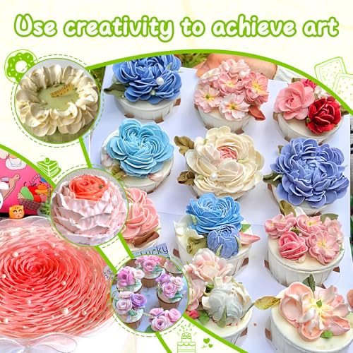 Fondant Rose Piping Tips Set (7 Count)