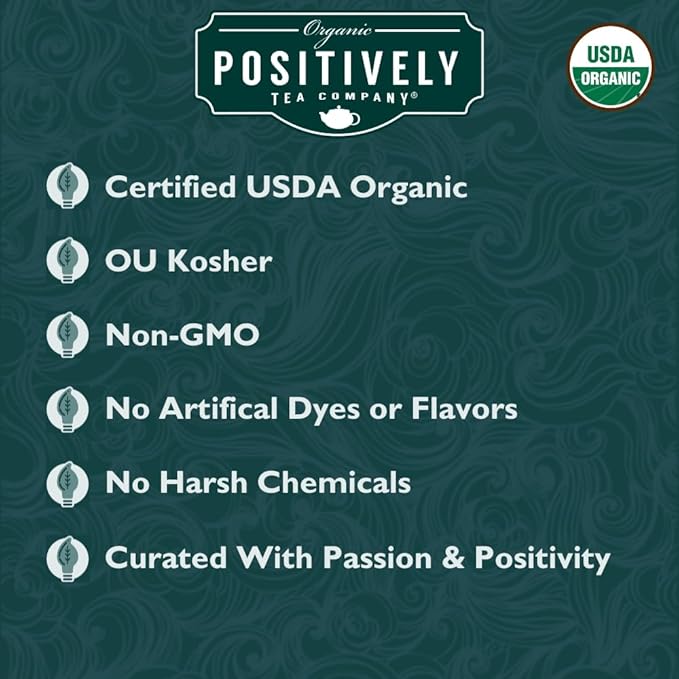 Organic Positively Tea Company, Lemon Pound Cake, Herbal Tea, Loose Leaf, 4 Ounce