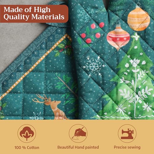 100% Cotton Oven Mitt & Pot Holder Set (2 Count)