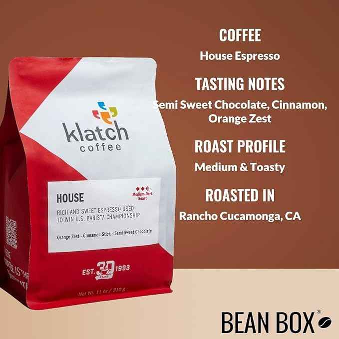 Bean Box Coffee Sampler - Espresso Roast, 4-Pack, Freshly Ground, Gourmet Coffee