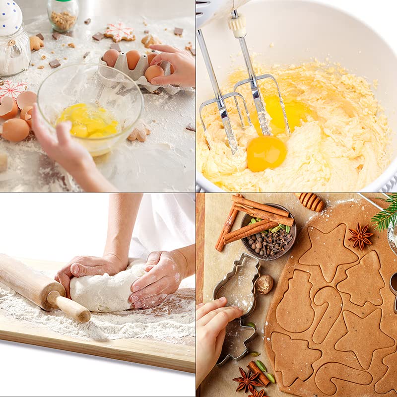 4" Large Christmas Cookie Cutters Set Thickened Stainless Steel. (12 Count)
