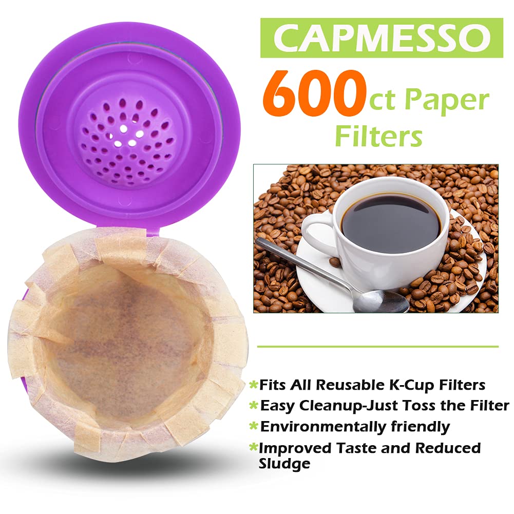 Paper coffee filters in natural color, 600 count