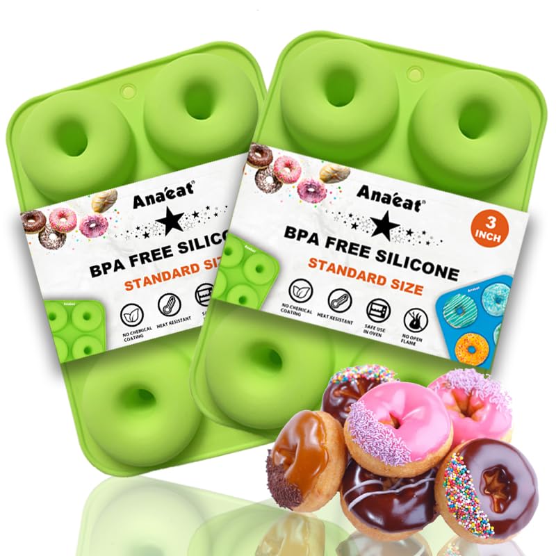 2 Pack Donut Pan Silicone Baking Mold (2 Count)