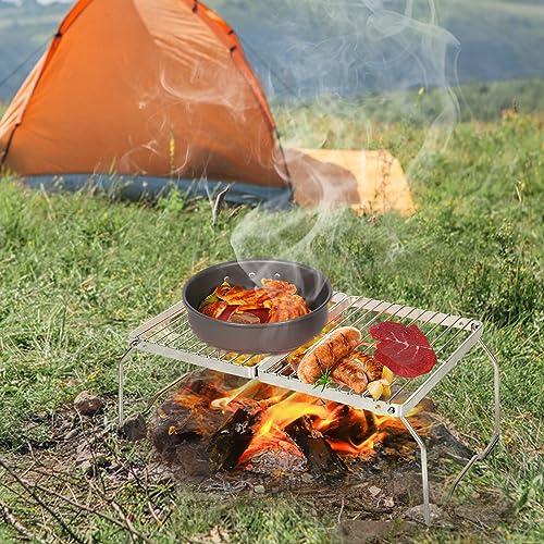 Folding Campfire Grill 304 Stainless Steel Grate