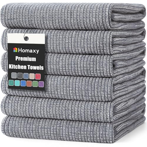 380 GSM Cotton Premium Kitchen Towels 6 Pack (6 Count)
