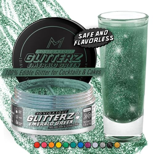 Emerald Green Edible Glitter for Drinks & Cakes
