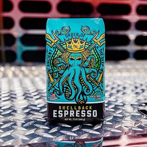 Shellback Espresso Whole Bean Coffee (12 Ounce)